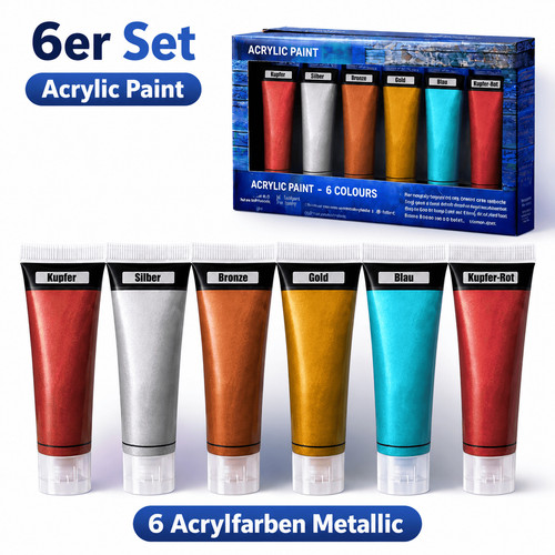 Acrylfarbe stück malfarbe - acrylfarbe, 6