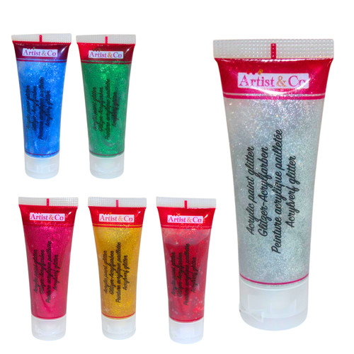Acrylfarben 75ml glitzer - acrylfarben,