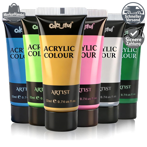 Acrylfarben set 74oz - acrylfarben,