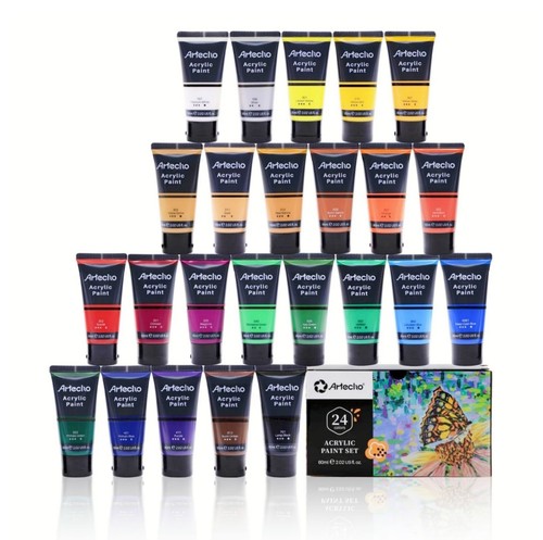 Artecho acrylfarben set - acrylfarben, 24