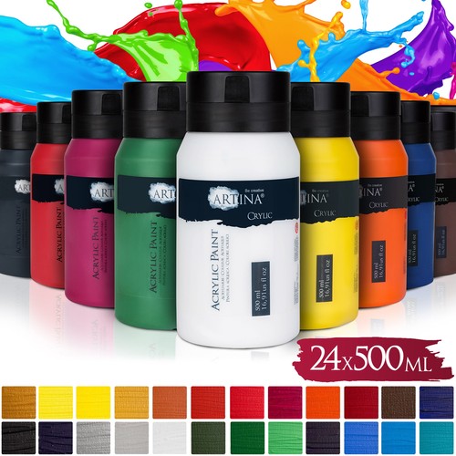 Acrylfarben set 24x 500ml - set,
