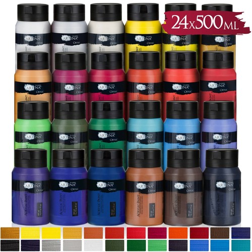 Acrylfarben set 24x 500ml - 24x,