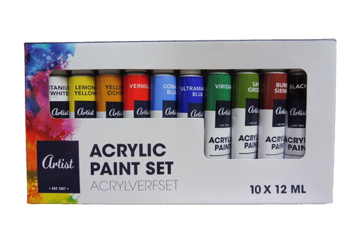 Artist acrylfarbenset 10x12 - 10x12, ml