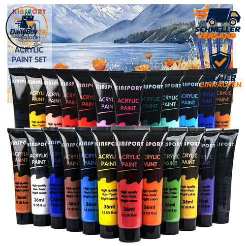 Acrylfarben set 36 ml - acrylfarben, 24