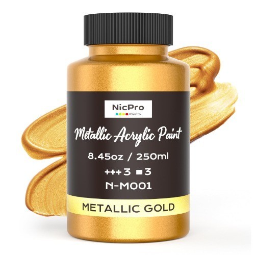 Gold metallic acrylic farben - gold,
