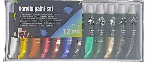 Acryl farben set - set, 12