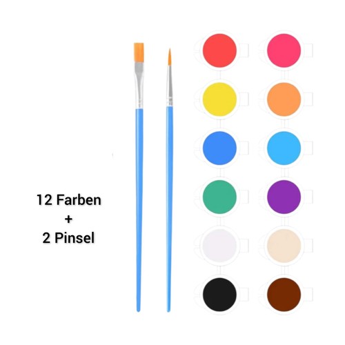 Acrylfarben inkl 6 pinseln - 36,