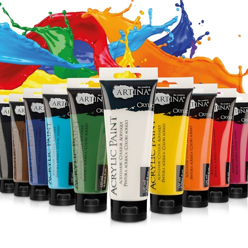 Acrylfarben 10x120ml set acryl - acrylfarben,