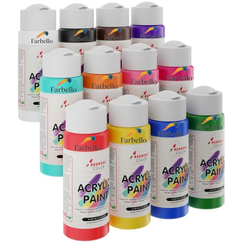 Acrylfarben set 24 farben - acrylfarben-set, 6-12-24