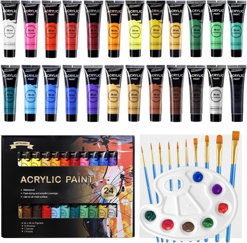 Acrylfarben set mit pro - mit, 36