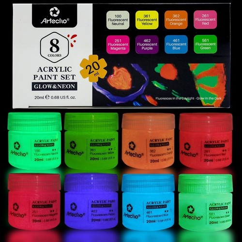 Artecho neon acrylfarben set - artecho,
