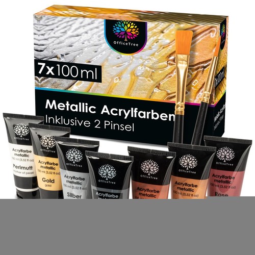 Metallic acrylfarben stück - acrylfarben,