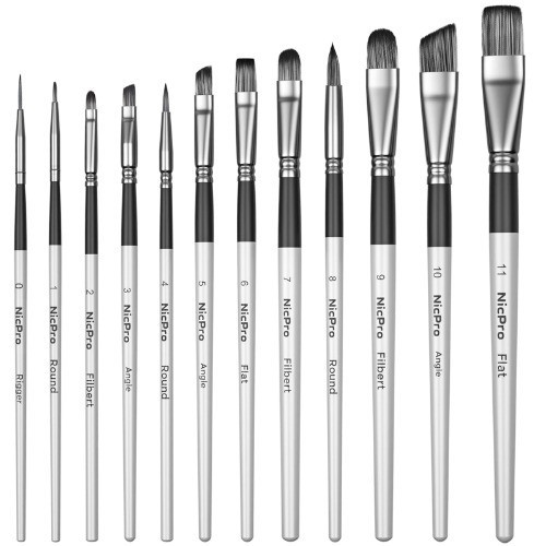 Pinselset mit stück nylon - 12,