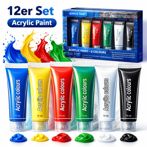 Acrylfarbe stück malfarbe - stück,